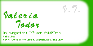 valeria todor business card